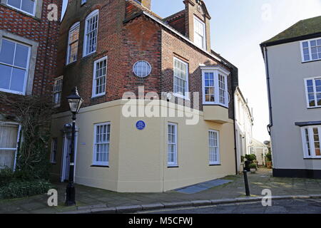 Ancienne maison de Paul Nash (artiste de guerre LA PREMIÈRE GUERRE MONDIALE), East Street, Rye, East Sussex, Angleterre, Grande-Bretagne, Royaume-Uni, UK, Europe Banque D'Images
