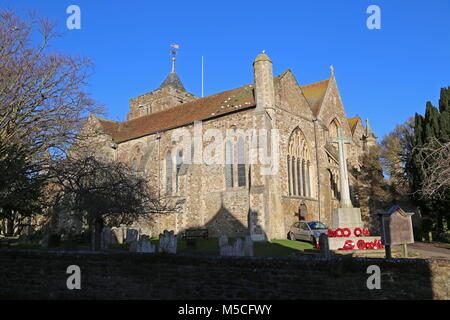 L'église St Mary, Place de l'Église, Rye, East Sussex, Angleterre, Grande-Bretagne, Royaume-Uni, UK, Europe Banque D'Images