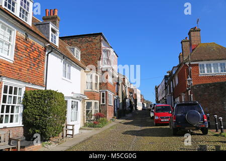 Watchbell Street, Rye, East Sussex, Angleterre, Grande-Bretagne, Royaume-Uni, UK, Europe Banque D'Images