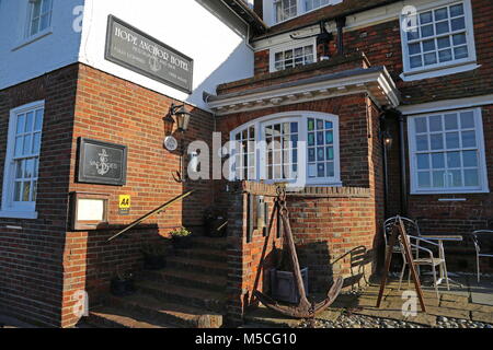 Hope Anchor Hotel, Watchbell Street, Rye, East Sussex, Angleterre, Grande-Bretagne, Royaume-Uni, UK, Europe Banque D'Images