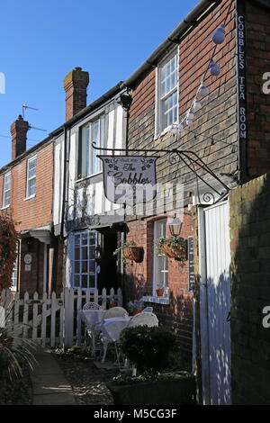 Les galets d'Hylands Yard, de la menthe, Rye, East Sussex, Angleterre, Grande-Bretagne, Royaume-Uni, UK, Europe Banque D'Images