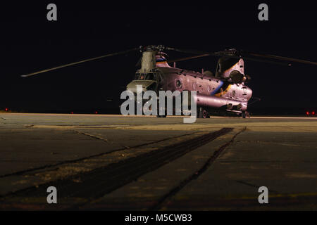 Boeing Vertol CH-47, Chinook Helicopter, RAF Odiham, Banque D'Images