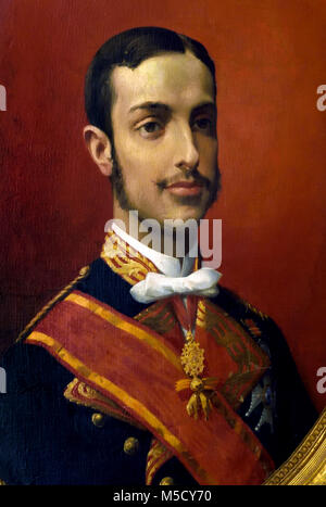 Le roi Alphonse XII d'Espagne par Pedro Rodrigues de la Torre 1847-1915 19/20ème, siècle, l'Espagne, l'espagnol, ( portrait du roi Alphonse XII d'Espagne (1857-1885), vêtu d'un uniforme de capitaine de gala ) Banque D'Images