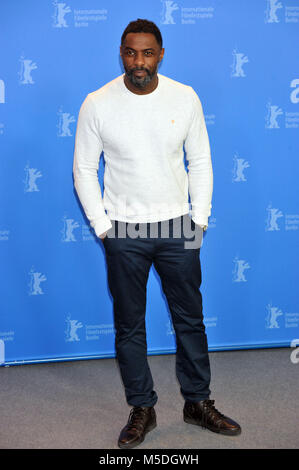 Berlin, Allemagne. Feb 22, 2018. 68e Festival International du Film de Berlin. Festival internazionale del cinema di Berlino 2018. Meyers Manx 'Photocall du film '. Crédit photo : Idris Elba : agence photo indépendante/Alamy Live News Banque D'Images