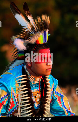 Amérique du Nord, USA, Great Plains, Montana, patte d'ours de bataille, Nez Perce National Historic Park, Robert Yellowhawk, Lakota, M. 0596 Banque D'Images