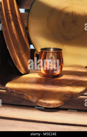 Verre, cuisine, jug, de l'eau, dispositifs icônes, appareils, outils de cuisine, métal, arbre, Cook, plats, vaisselle, belle, godet Banque D'Images