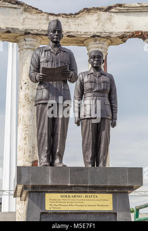 Monument de Soekarno Hatta à Surabaya, Indonésie Banque D'Images