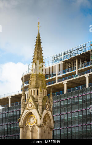 Vue sur le réaménagement du centre-ville de Birmingham UK Banque D'Images