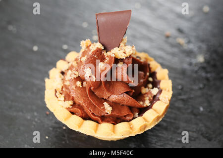 Mini Tarte au chocolat Banque D'Images