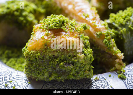 Ramadan Dessert Baklava turc avec concept background Banque D'Images