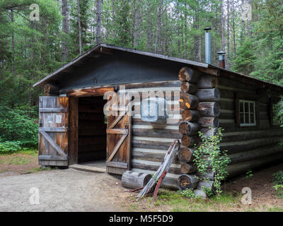 Blacksmith shop, Camp de billes, Musée du, Algonquin Provincial Park, Ontario, Canada. Banque D'Images