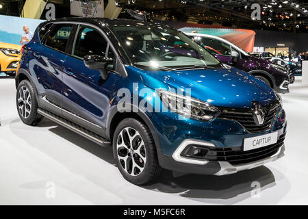 Bruxelles - 10/01/2018 : Renault Captur présenté à l'Automobile de Bruxelles. Banque D'Images