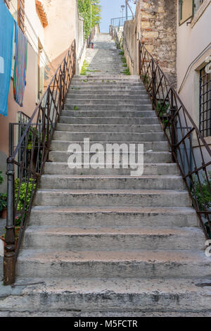 Escalier de pierre à Vérone en Italie Banque D'Images