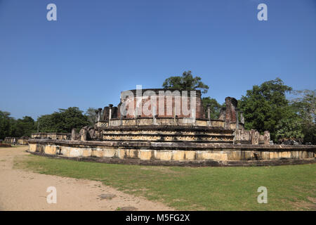 Quadrangle Polonnaruwa North Central Province Sri Lanka le Vatadage Banque D'Images