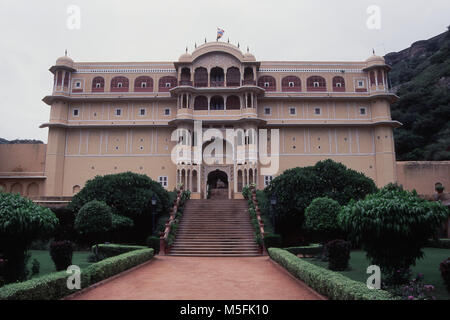 Vue sur le palais de Samode, Samode, près de Jaipur, Rajasthan, Inde Banque D'Images