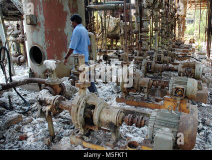 Usine chimique, Bhopal, Madhya Pradesh, Inde, Asie Banque D'Images