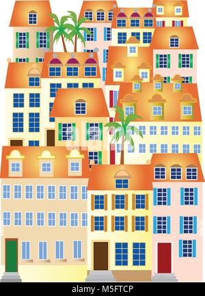 Maisons de Lisbonne Illustration de Vecteur
