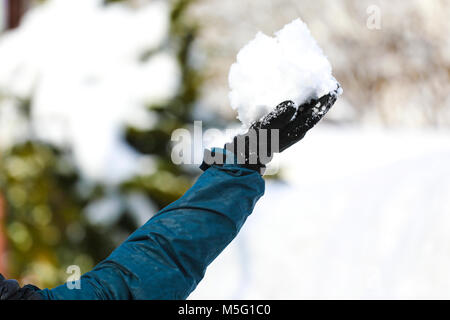 Paysage de neige sur la montagne ,le Japon Chubu Gifu. Banque D'Images