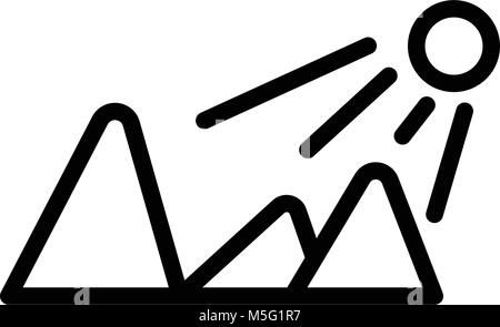 Symbole du soleil, de la météo et de l'icône de la ligne sun cloud, Contour et rempli, signe du vecteur et linéaire pictogramme plein isolé sur blanc, illustration logo Illustration de Vecteur