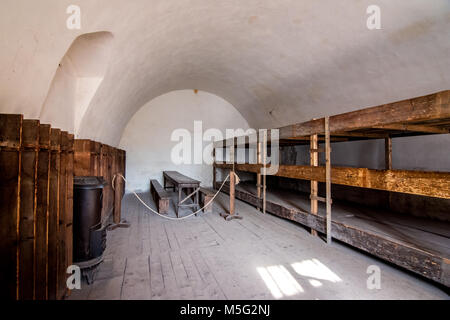 Le Mémorial de Terezin a été une forteresse militaire médiévale qui a été utilisé comme camp de concentration dans la WW2, en République tchèque. Banque D'Images