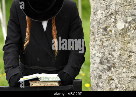 La prière juive orthodoxe, les juifs, le judaïsme, hasidim Banque D'Images