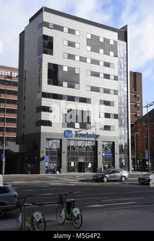 Travelodge Liverpool Central The Strand, Liverpool L2 0PP. Travelodge Hotels Limited est une entreprise privée opérant dans les hôtels et d'ind Banque D'Images