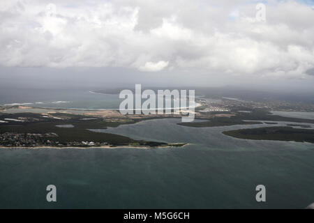 Vue aérienne de Botany Bay, Sydney, Australie Banque D'Images