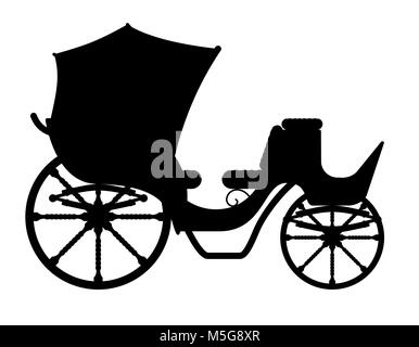 Transport pour le transport de personnes contour noir silhouette vector illustration isolé sur fond blanc Banque D'Images