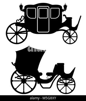 Transport pour le transport de personnes contour noir silhouette vector illustration isolé sur fond blanc Banque D'Images