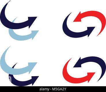 L'icône flèche signer ensemble. Vector Illustration Illustration de Vecteur