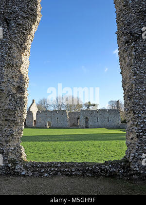 Bishop's Waltham Palace, Hampshire, Angleterre, Royaume-Uni Banque D'Images
