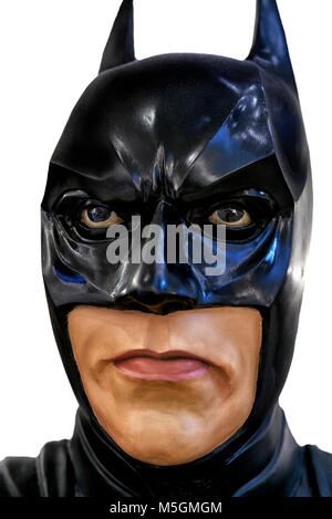 Statue de Batman. Christian Bale Banque D'Images