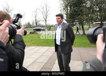 Dominic Chappell, ancien propriétaire du BHS, arrive au tribunal de justice de Barkingside pour avoir été condamné pour avoir omis de transmettre des informations au régulateur des pensions (TPR) concernant les régimes de retraite du détaillant avant son effondrement. Banque D'Images