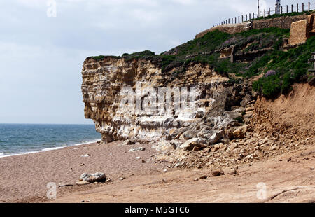 Plage BURTON BRADSTOCK RUCHE DORSET. UK. Banque D'Images