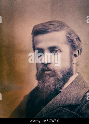 Portrait de l'architecte catalan Antoni Gaudi, 1852-1926. Banque D'Images