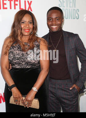 Los Angeles, Ca. Feb 23, 2018. Corey Champagne, à la Netflix 'Smême secondes' Première au Paley Center for Media à Beverly Hills, Californie le 23 février 2018. Credit : Faye Sadou/media/Alamy Punch Live News Banque D'Images