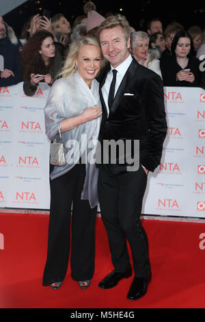 La National TV Awards 2018 - Arrivées en vedette : Jayne Torvill et Christopher Dean Où : London, Royaume-Uni Quand : 23 Jan 2018 Credit : Lia Toby/WENN.com Banque D'Images