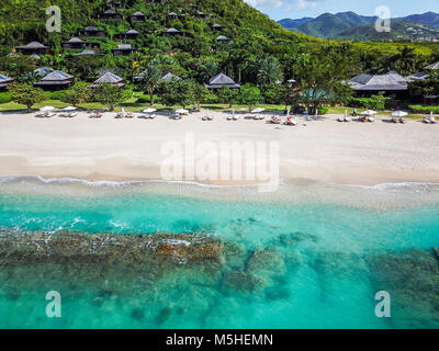 Hermitage Bay, Antigua Banque D'Images