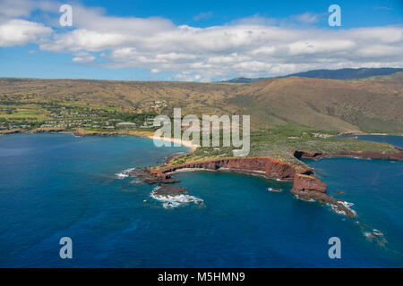 Hulupoe, Manele Bay, île de Lanai, Hawaii Banque D'Images