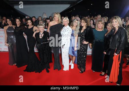 La National TV Awards 2018 - Arrivées en vedette : Saira KHAN, Nadia Sawalha, Denise Van Outen, Penny Lancaster, Linda Robson, Stacey Solomon, Andrea McLean, Gloria Hunniford, Katie Price, Kaye Adams de femmes lâche où : London, Royaume-Uni Quand : 23 Jan 2018 Credit : Lia Toby/WENN.com Banque D'Images