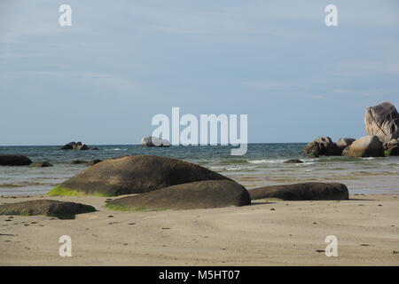 Plage de tanjung tinggi belitung island, Indonésie Banque D'Images