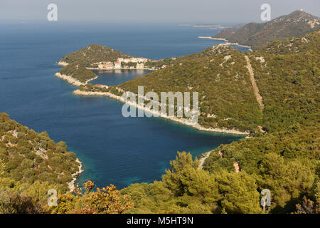 L'île de Lastovo, Croatie. Zaklopatica village Banque D'Images