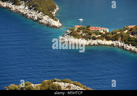 L'île de Lastovo, Adriatique Croatie. Banque D'Images