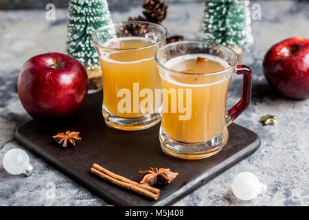 Poinçon d'Apple, Apple, la cannelle, l'anis étoilé Banque D'Images