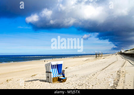 Allemagne, Schleswig-Holstein, Sylt, Kampen, plage Banque D'Images