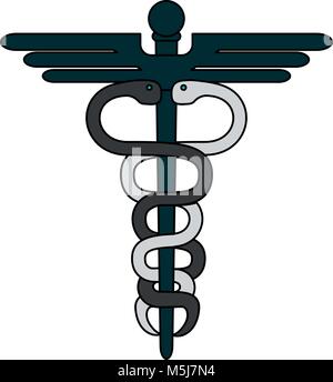 Medical caducée symbole Illustration de Vecteur