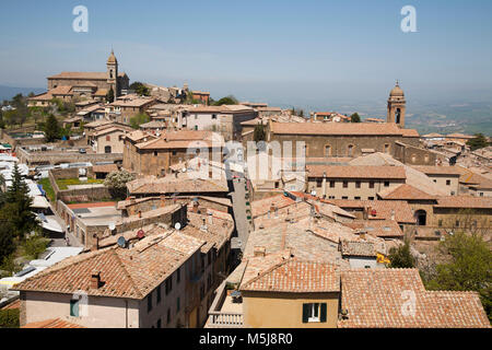 Cityscape, Montalcino, Toscane, Italie, Europe Banque D'Images