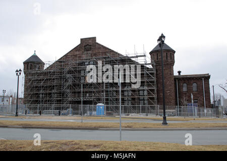 Le manège militaire en construction à Halifax, N.-É., le 8 février 2018. IMAGES DE LA PRESSE CANADIENNE/Lee Brown Banque D'Images