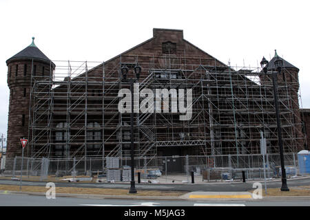 Le manège militaire en construction à Halifax, N.-É., le 8 février 2018. IMAGES DE LA PRESSE CANADIENNE/Lee Brown Banque D'Images