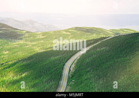 Vue depuis le sommet du Mt. Whiteface Banque D'Images